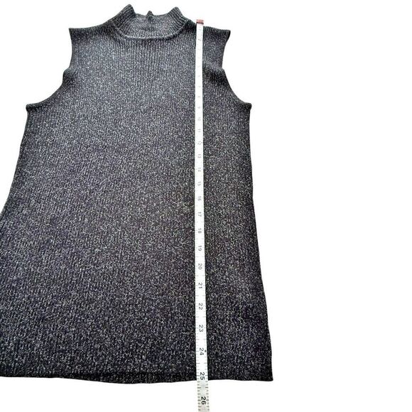 Dana Buchanan Black Metallic Sleeveless Sweater size L NWT - Picture 5 of 8